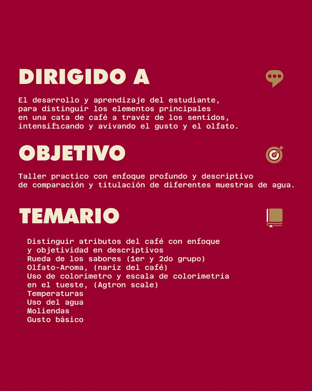 Taller sensorial y cata (agua, aroma y café) "Tres elementos" - Imagen 2